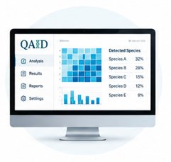 The QAID App on a computer screen